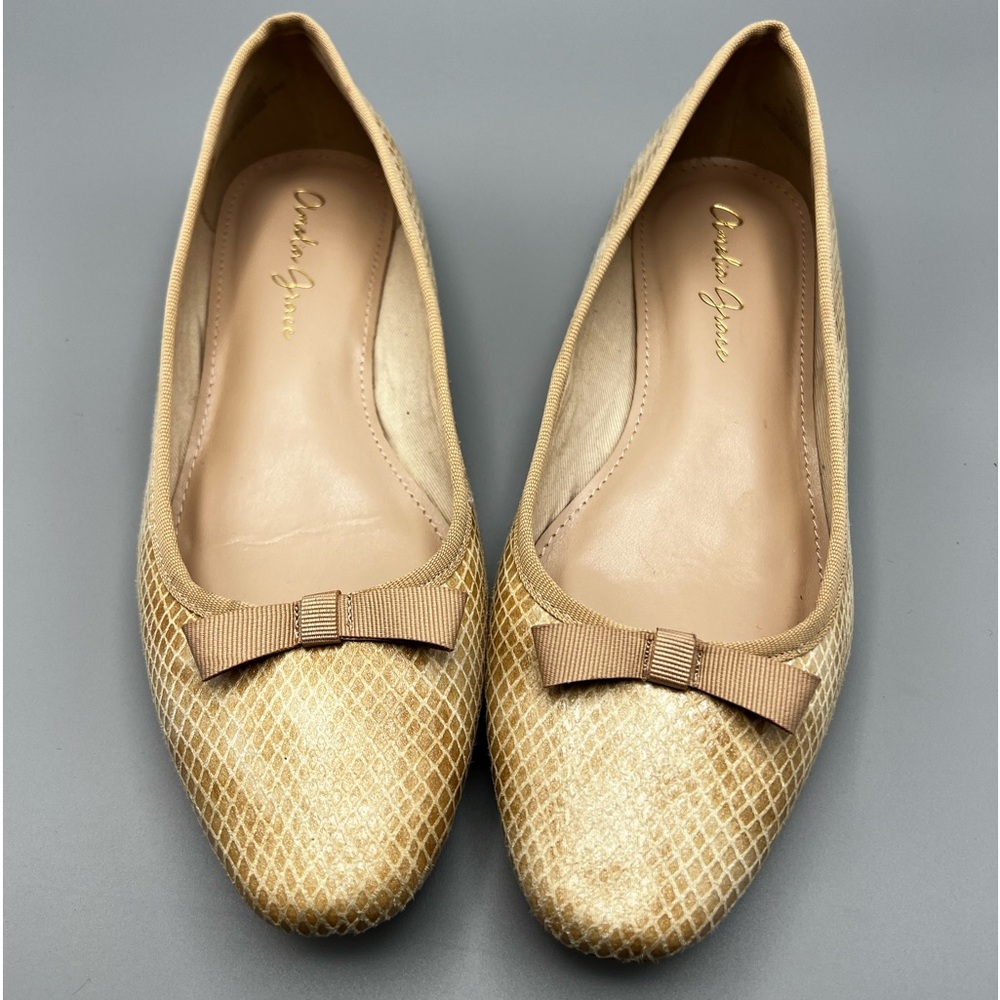 Amelia Grace Women's Loubella Shoes Shimmery Formal Fashion Work Flat  Size 6.5